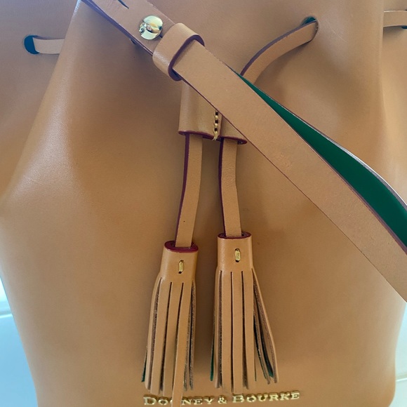 Dooney & Bourke leather bucket drawstring Serena bag from the Montecito line SET - Picture 5 of 11